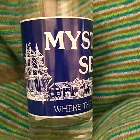 Vintage Mystic Seaport coctail - juice tall glass